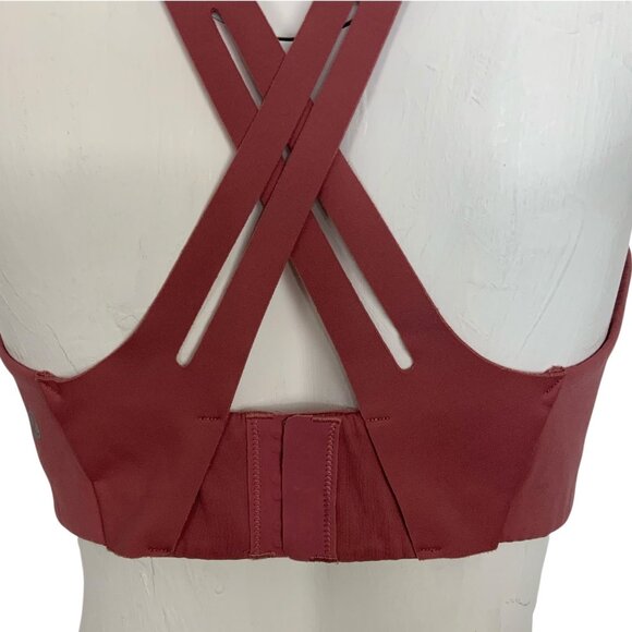 Lululemon Airsupport Bra 38C Brier Rose Pink Puff Padded High Support Run Sport - Picture 9 of 12